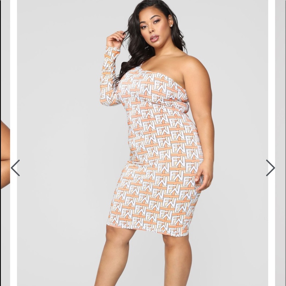 Midi Short one shoulder dress